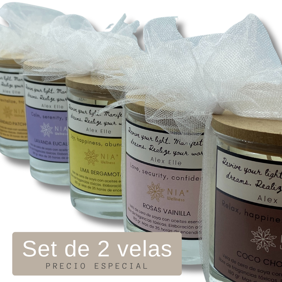 Set de 2 velas (Precio Especial)